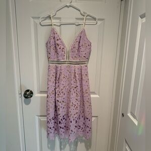AQUA - Lace Dress in Lavender